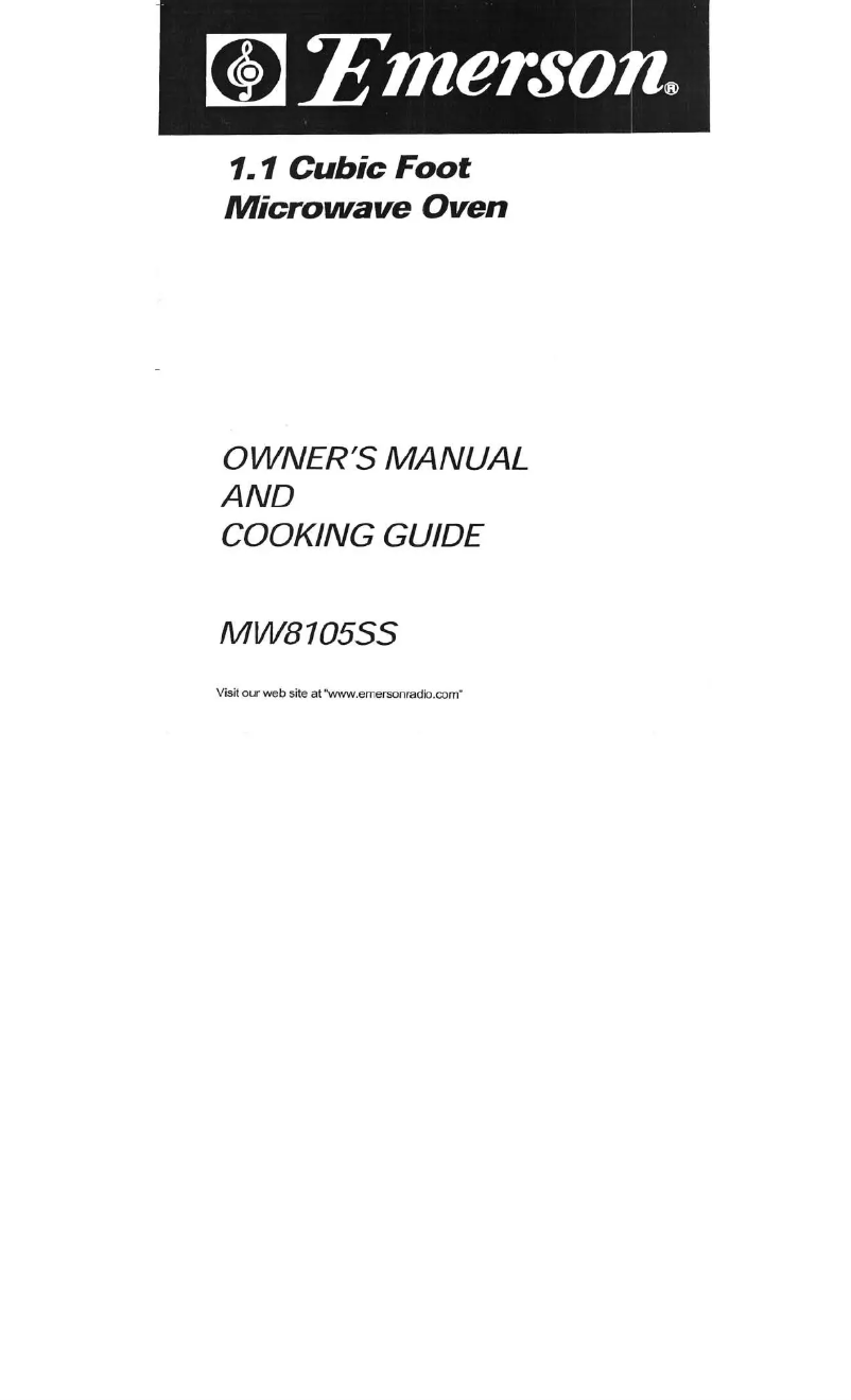 Image de la première page du manuel de l'appareil MW8105SS