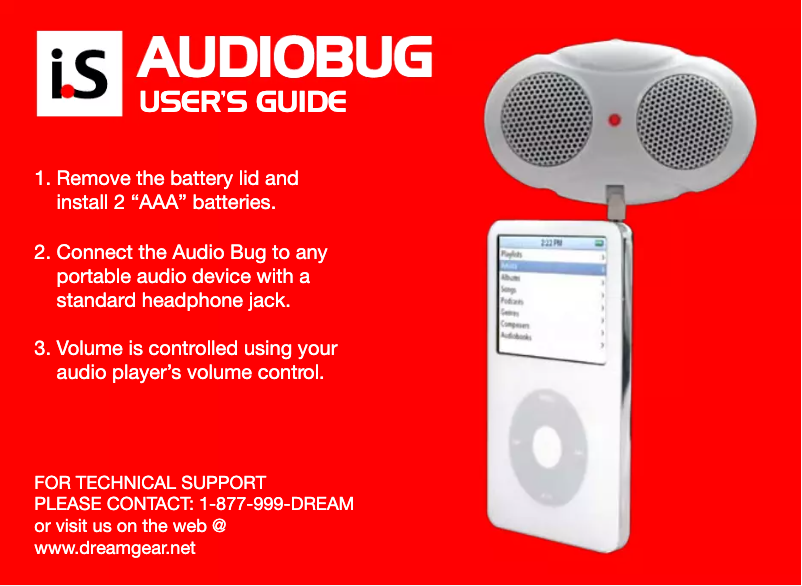 Page 1 of the manual User Manual dreamGEAR DGIPOD-383