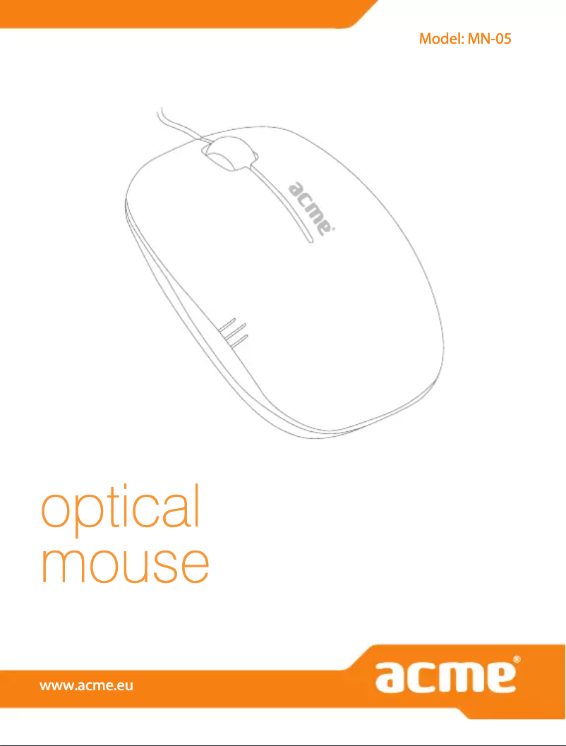 Page 1 de la notice Manuel utilisateur Acme United MN-05