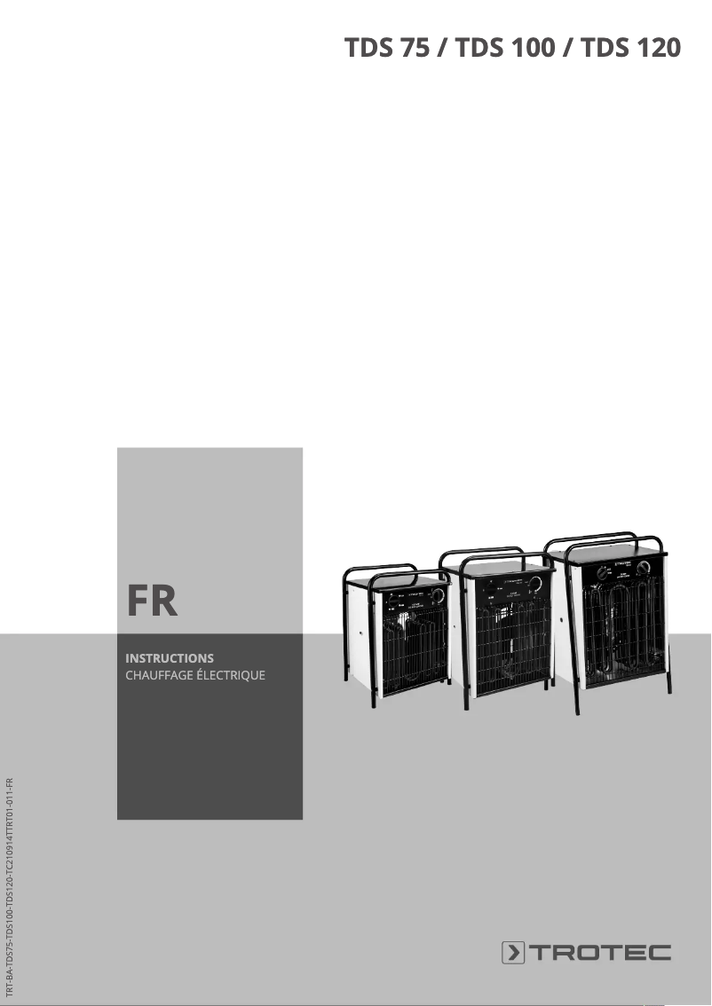 Image de la première page du manuel de l'appareil TDS 100