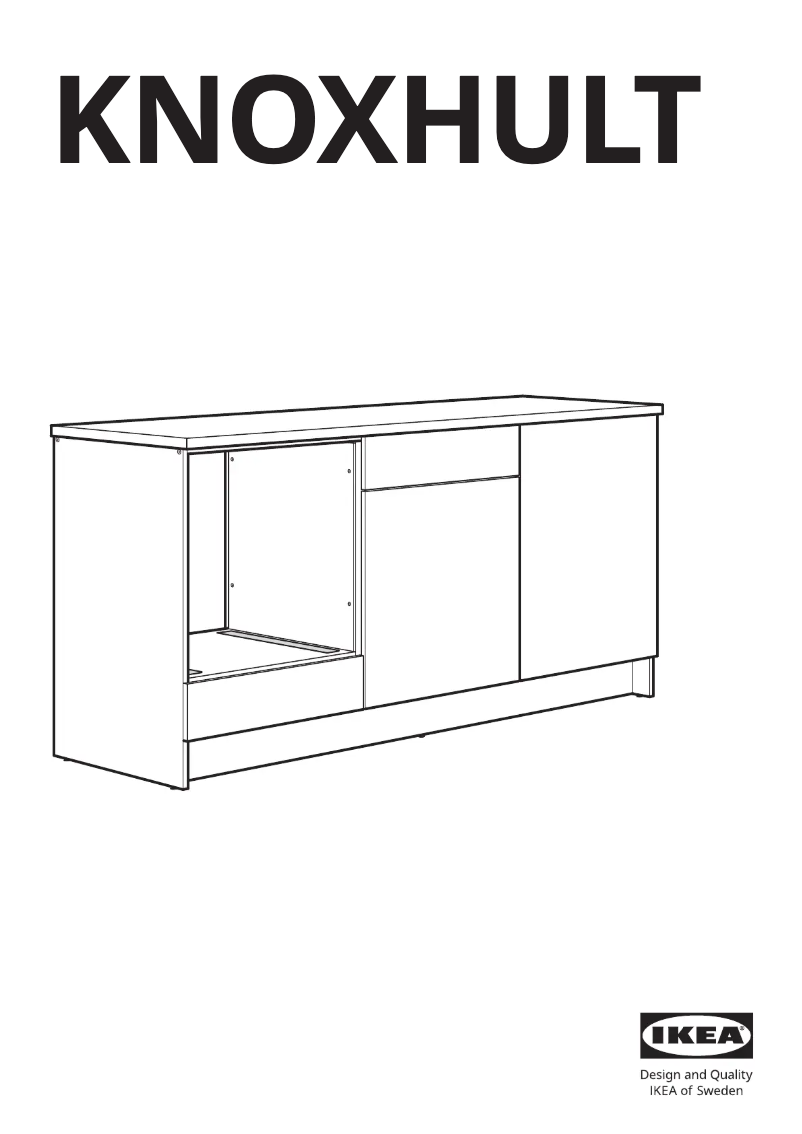 Página 1 del manual Manual de usuario Ikea KNOXHULT 203.267.95