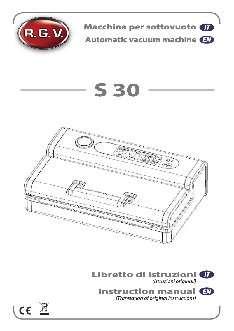 Page 1 de la notice Manuel utilisateur RGV S30