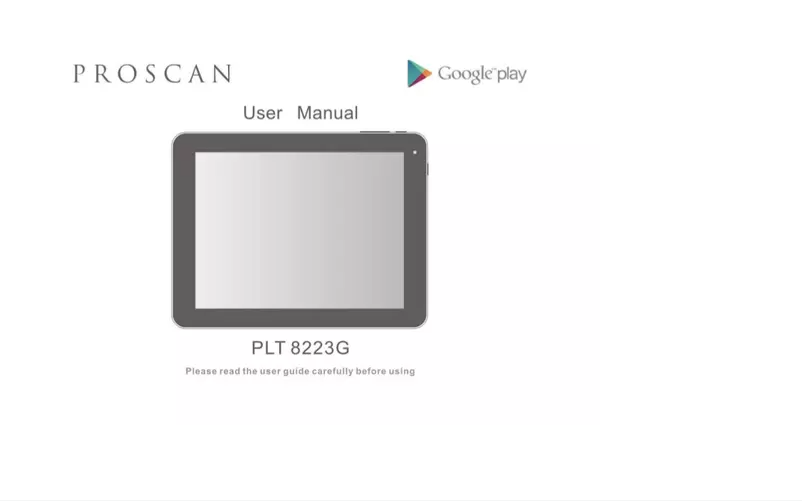 Page n°1 - Manuel utilisateur Proscan PLT8223-G