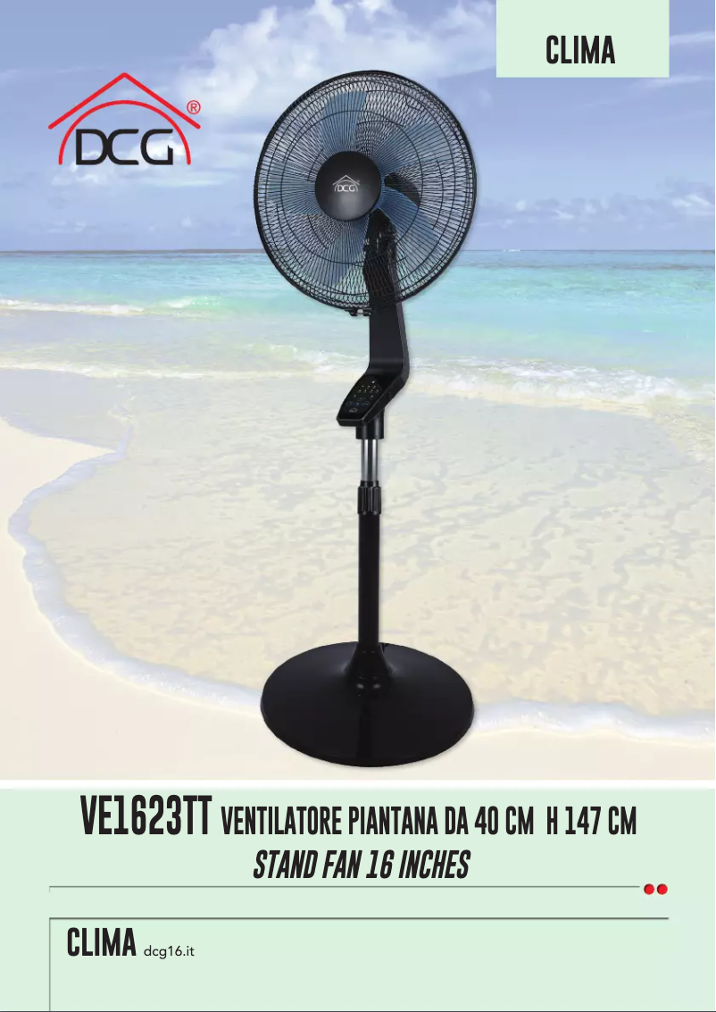 Página 1 del manual Manual de usuario DCG VE1623TT