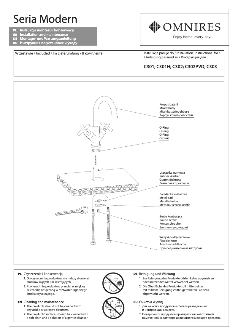 Imagen de la primera página del manual del dispositivo C303
