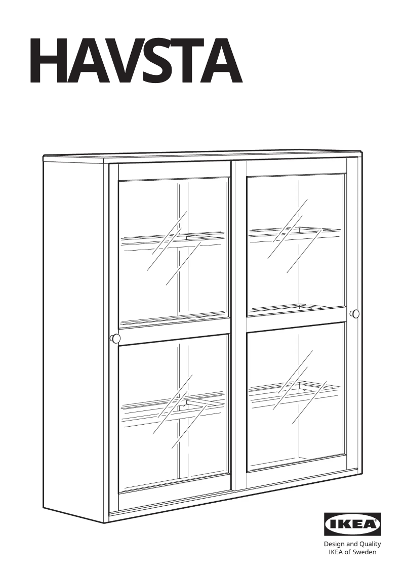 Page 1 de la notice Manuel utilisateur Ikea HAVSTA 103.886.18