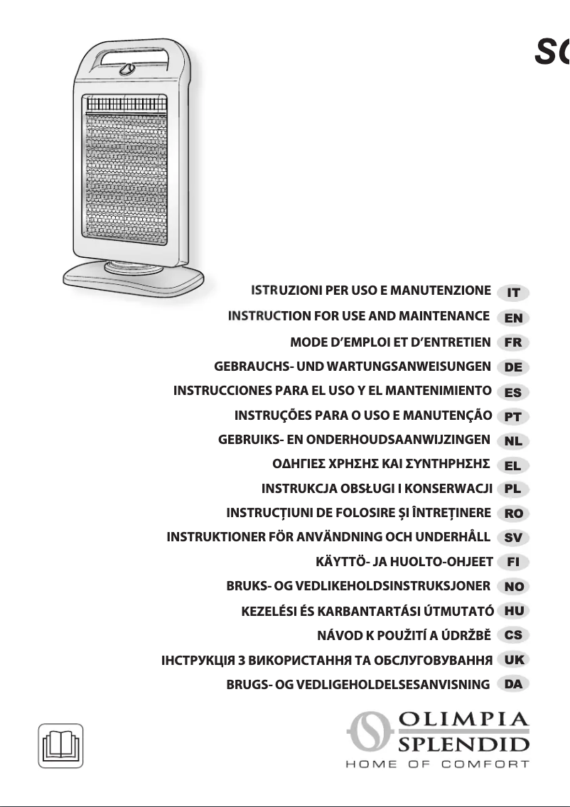 Page 1 de la notice Manuel utilisateur Olimpia Splendid Solaria Evo
