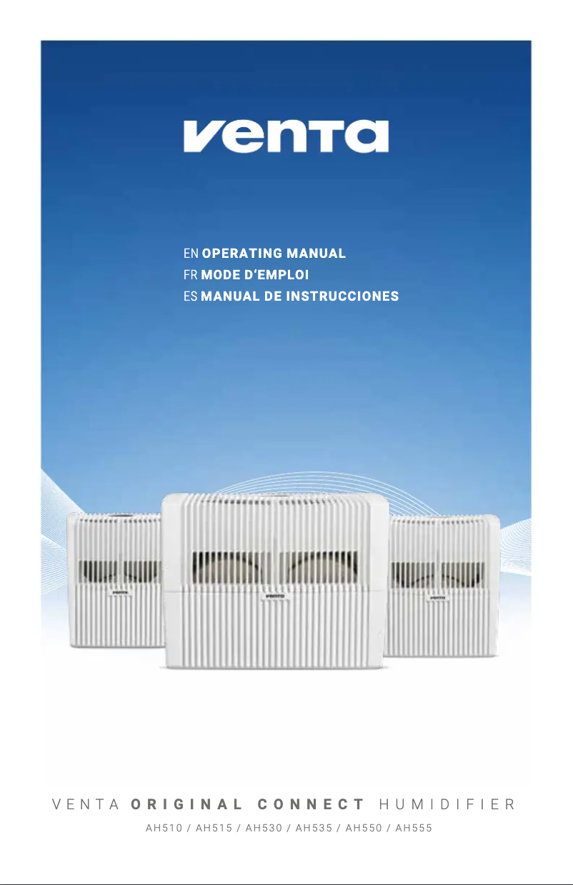 Page 1 de la notice Manuel utilisateur Venta AH515