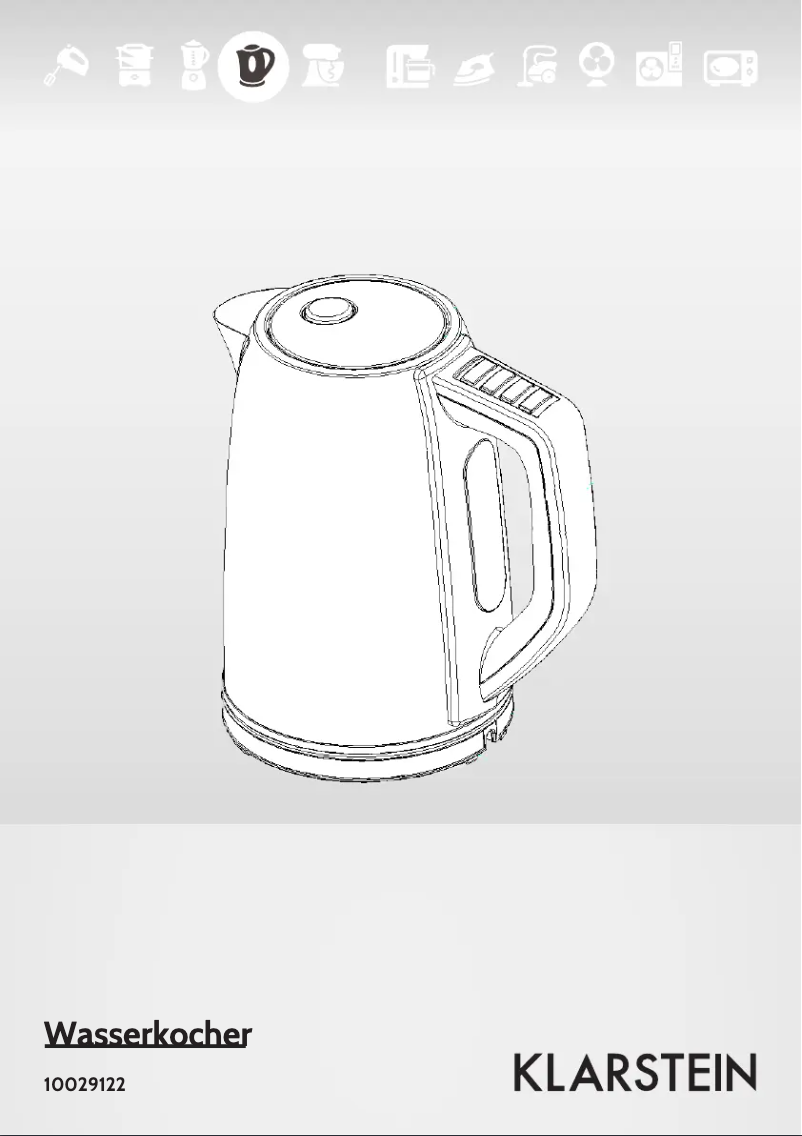 Page 1 de la notice Manuel utilisateur Klarstein 10029122
