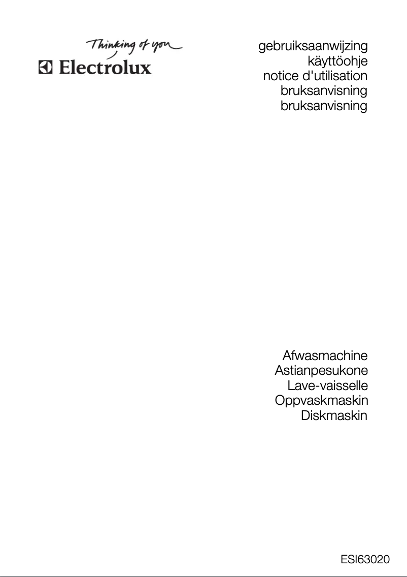 Page n°1 - Manuel utilisateur Electrolux ESI63020X