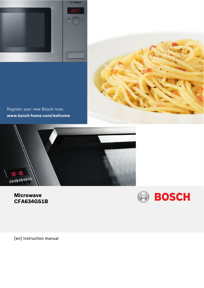 Page 1 de la notice Manuel utilisateur Bosch Serie 8 CFA634GS1B