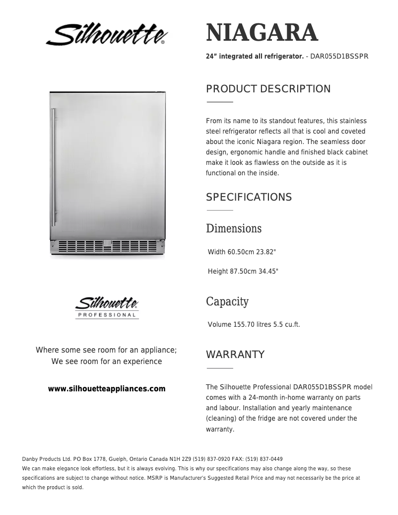 Image de la première page du manuel de l'appareil DAR055D1BSSPR