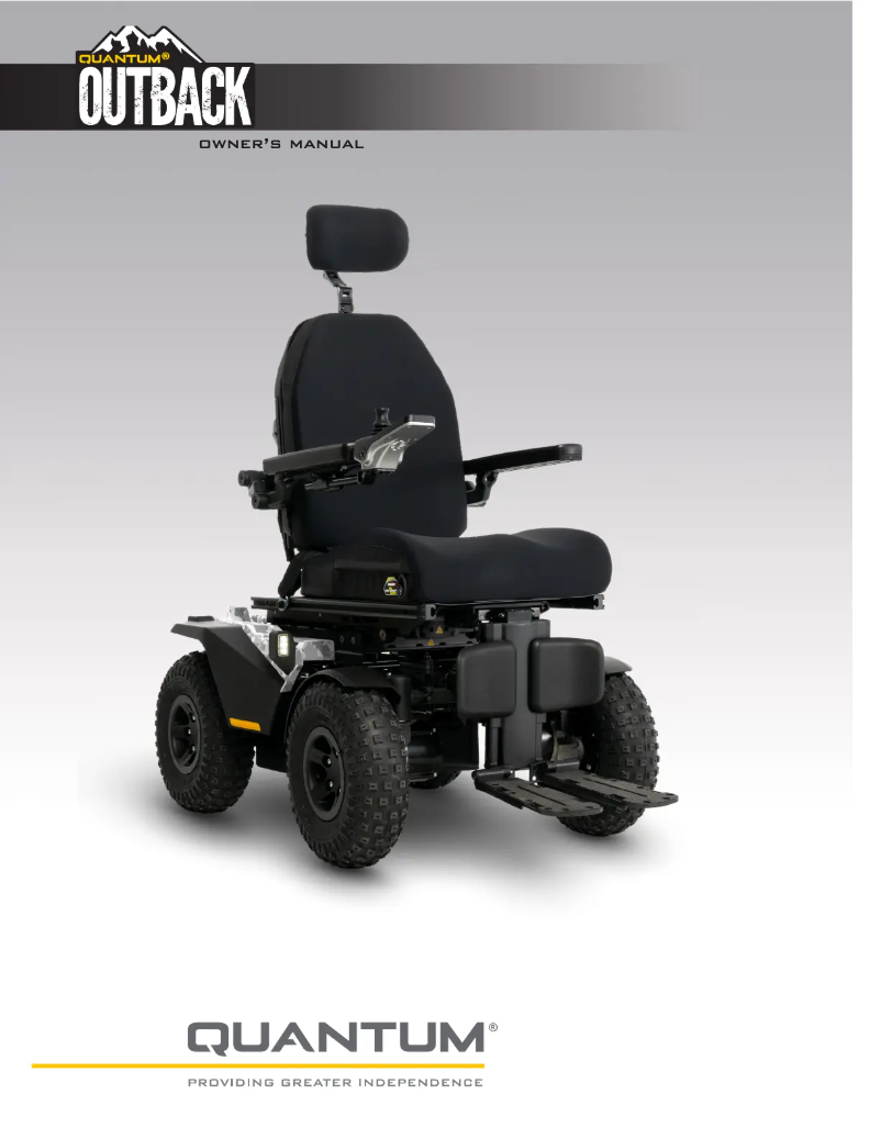 Page 1 de la notice Manuel utilisateur Quantum Outback