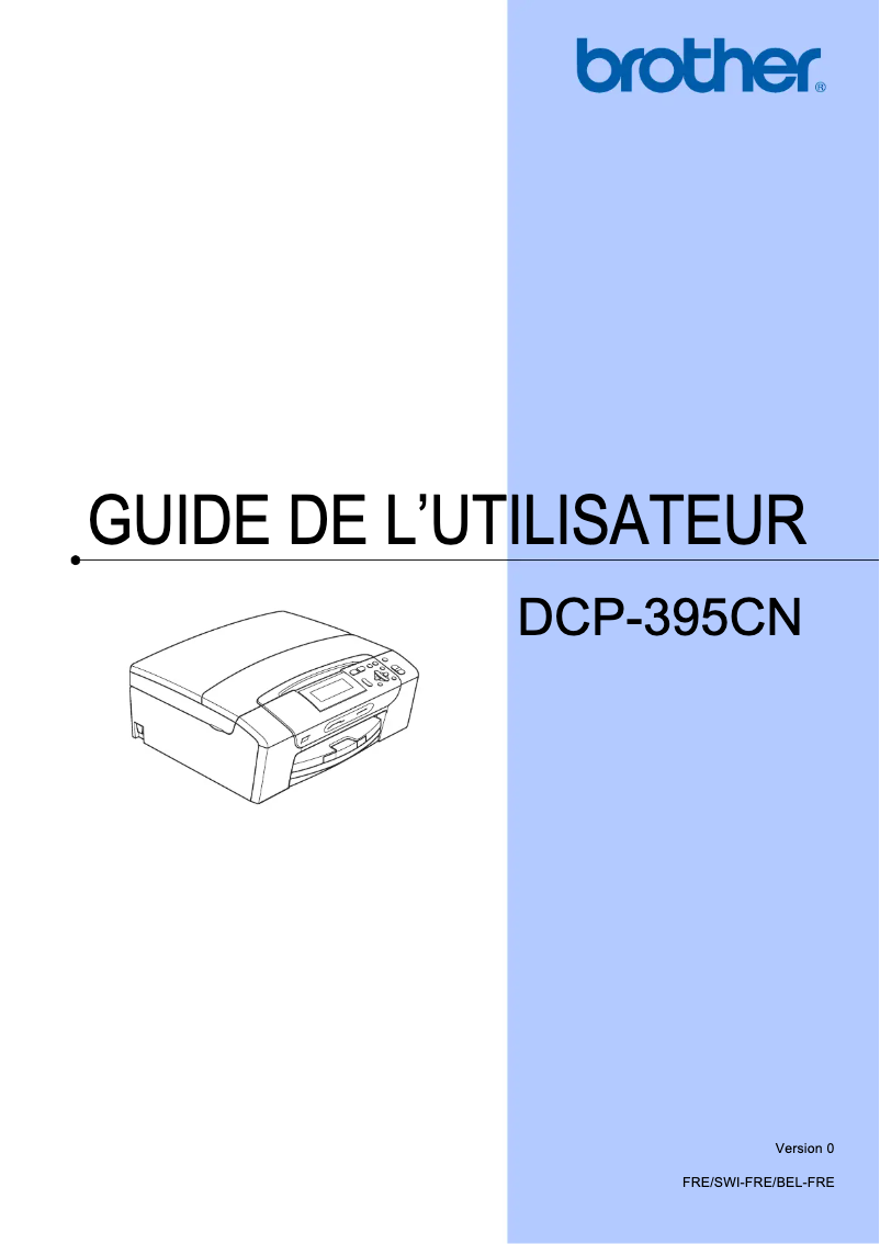 Page 1 de la notice Manuel utilisateur Brother DCP-395CN