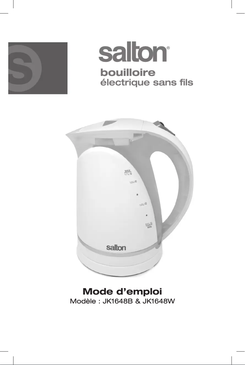 Imagen de la primera página del manual del dispositivo JK1648