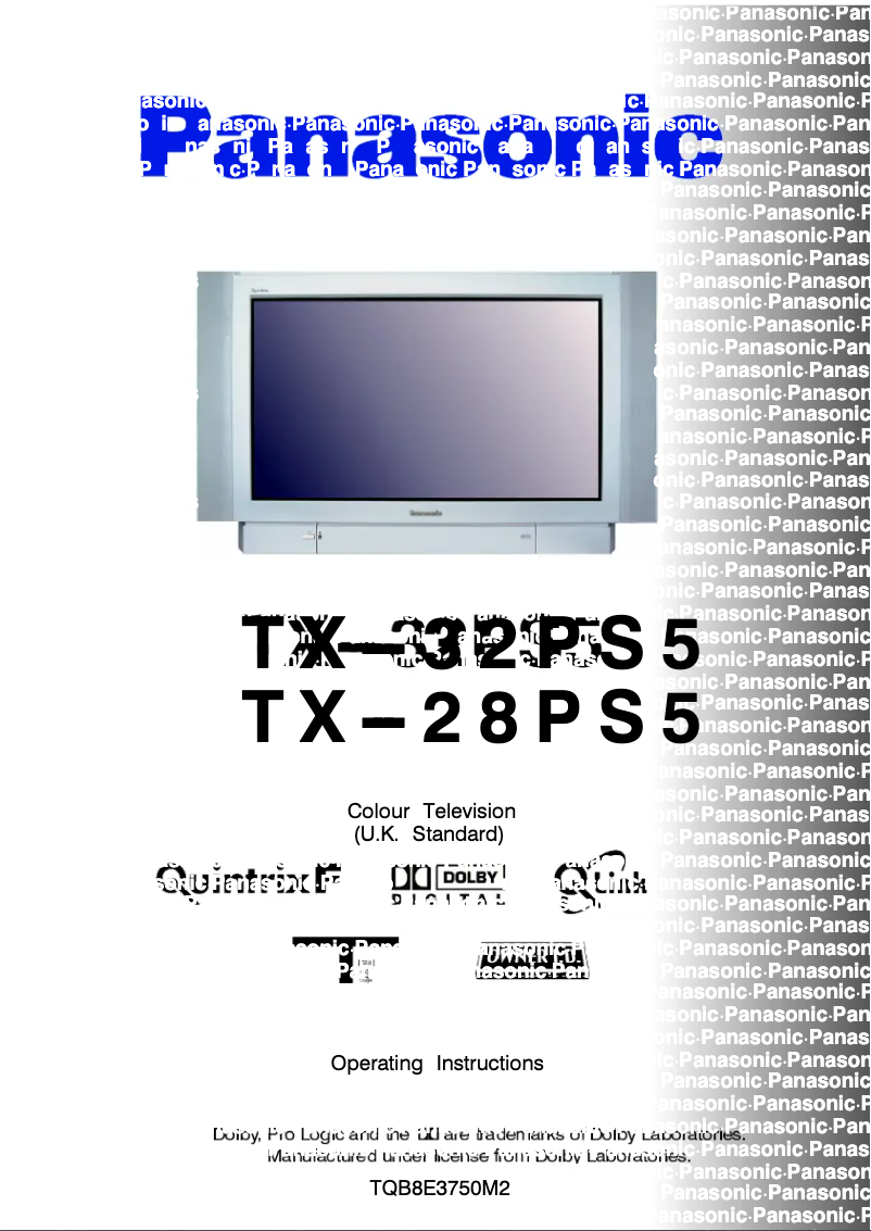 Page 1 of the manual User Manual Panasonic TX-32PS5