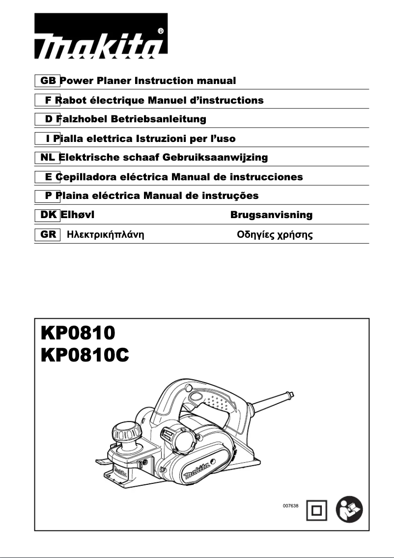 Image de la première page du manuel de l'appareil KP0810CK