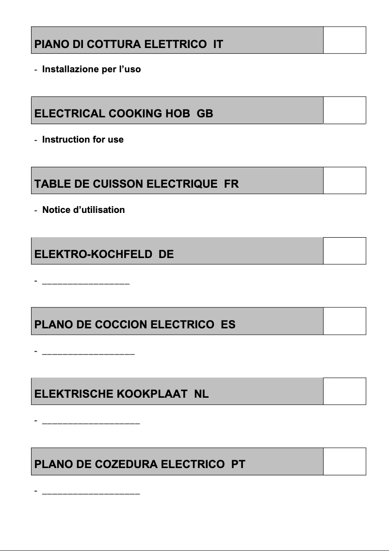 Image de la première page du manuel de l'appareil GTL640BK