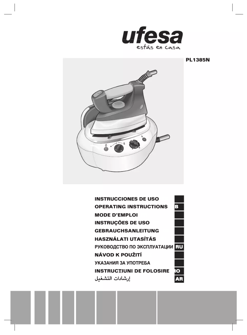 Page 1 de la notice Manuel utilisateur Ufesa PL1385