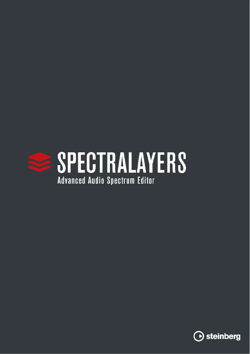 Image de la première page du manuel de l'appareil SpectraLayers Elements 6