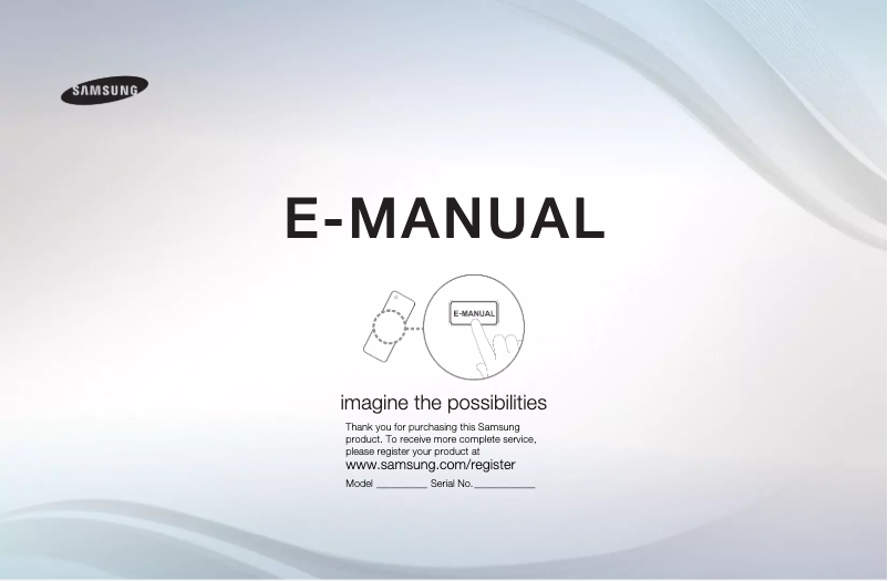 Image de la première page du manuel de l'appareil UE40D5003BW
