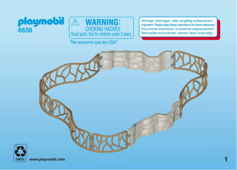 Page n°1 - Manuel utilisateur Playmobil City Life Zoo Enclosure 6656