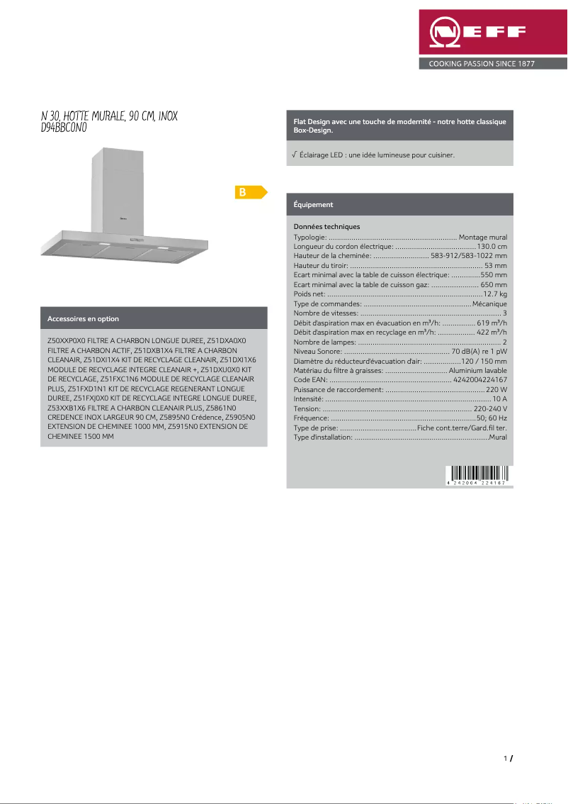 Image de la première page du manuel de l'appareil D94BBC0N0