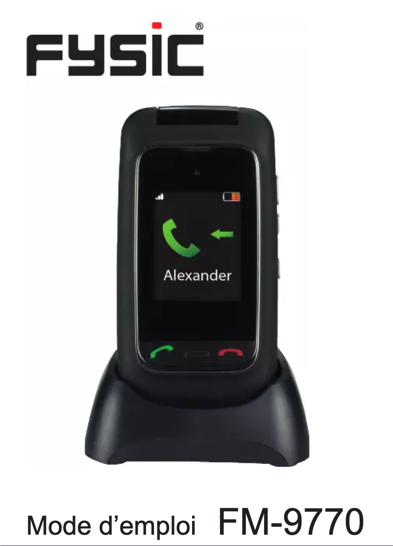Page 1 de la notice Manuel utilisateur Fysic FM-9770