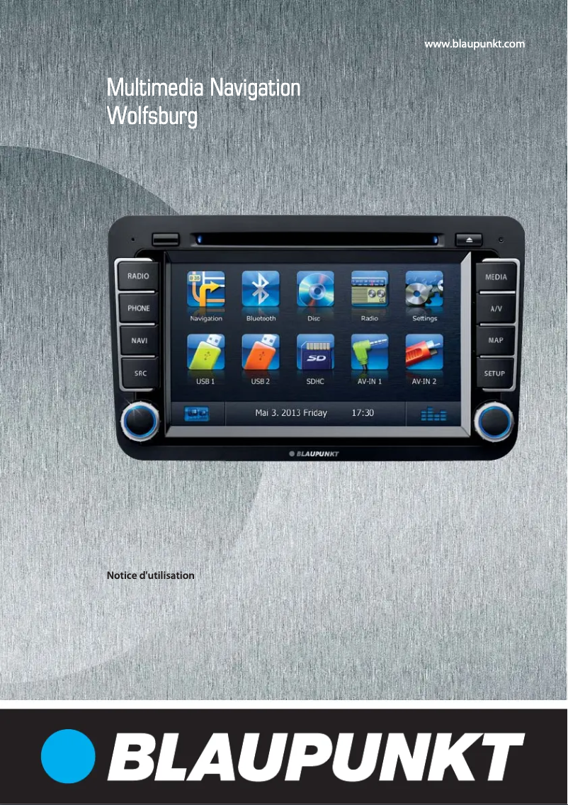 Page n°1 - Manuel utilisateur Blaupunkt Wolfsburg 835