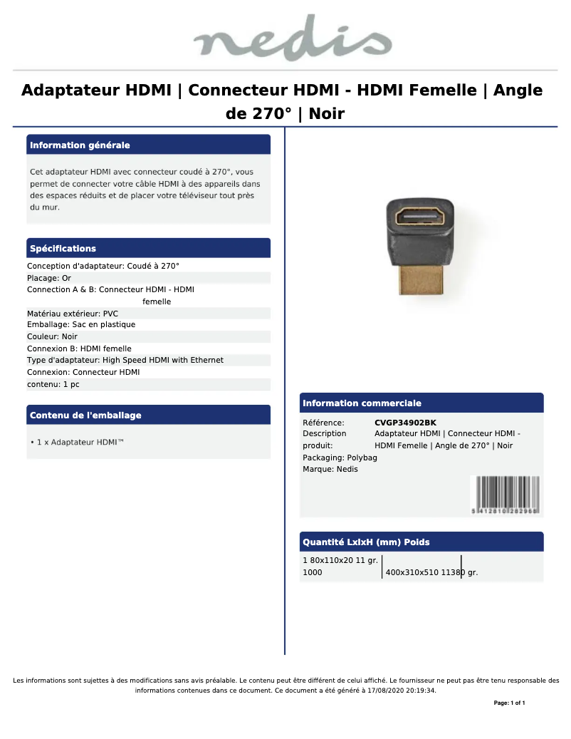 Image de la première page du manuel de l'appareil CVGP34902BK