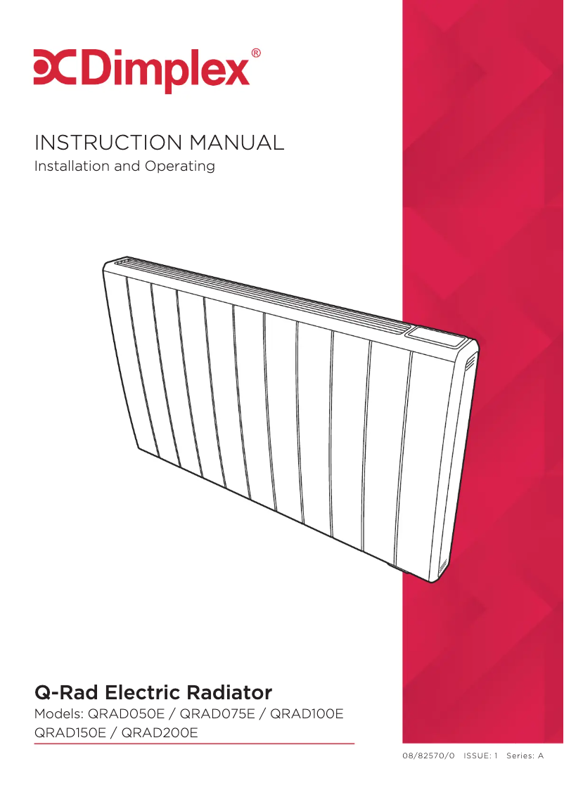 Page 1 de la notice Manuel utilisateur Dimplex QRAD150E