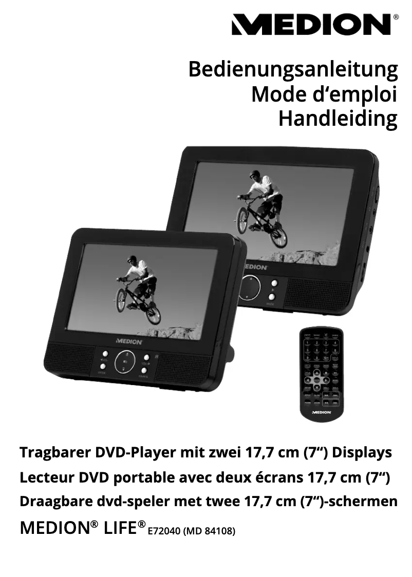 Page 1 de la notice Manuel utilisateur Medion MD 84108 LIFE E72040