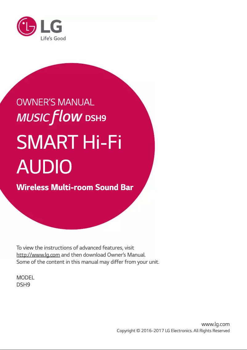 Página 1 del manual Manual de usuario LG DSH9