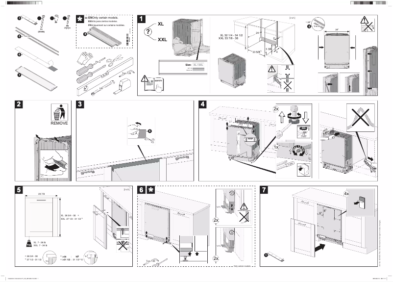 Page n°1 - Guide d'installation Asko DFI675XXL