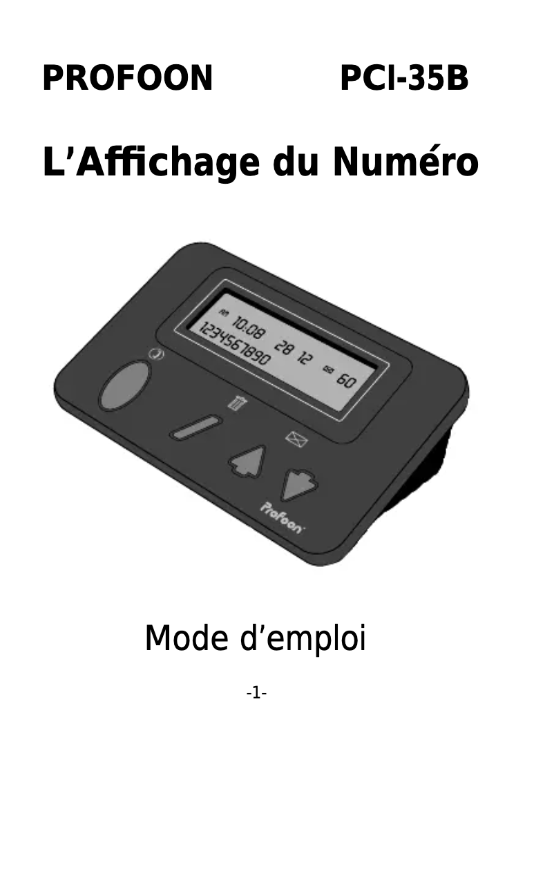 Imagen de la primera página del manual del dispositivo PCI-35B
