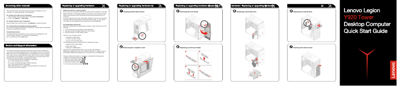 Page 1 de la notice Manuel utilisateur Lenovo Legion Y920T