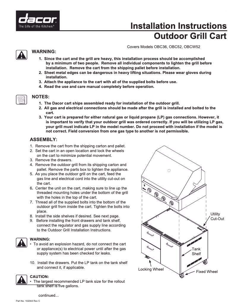 Image de la première page du manuel de l'appareil OBC36
