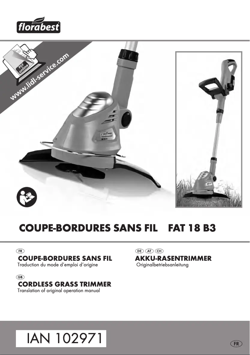 Image de la première page du manuel de l'appareil FAT 18 B3