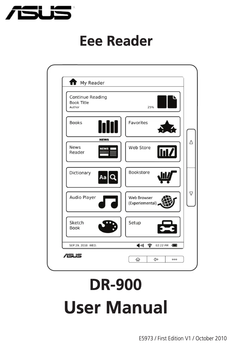 Page n°1 - Manuel utilisateur Asus Eee DR900