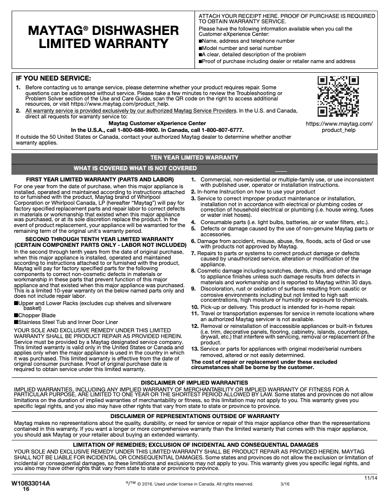 Page n°1 - Mode d'emploi Maytag MDB8959SF