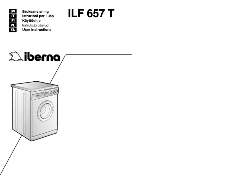 Page n°1 - Manuel utilisateur Iberna LB ILF 657 T