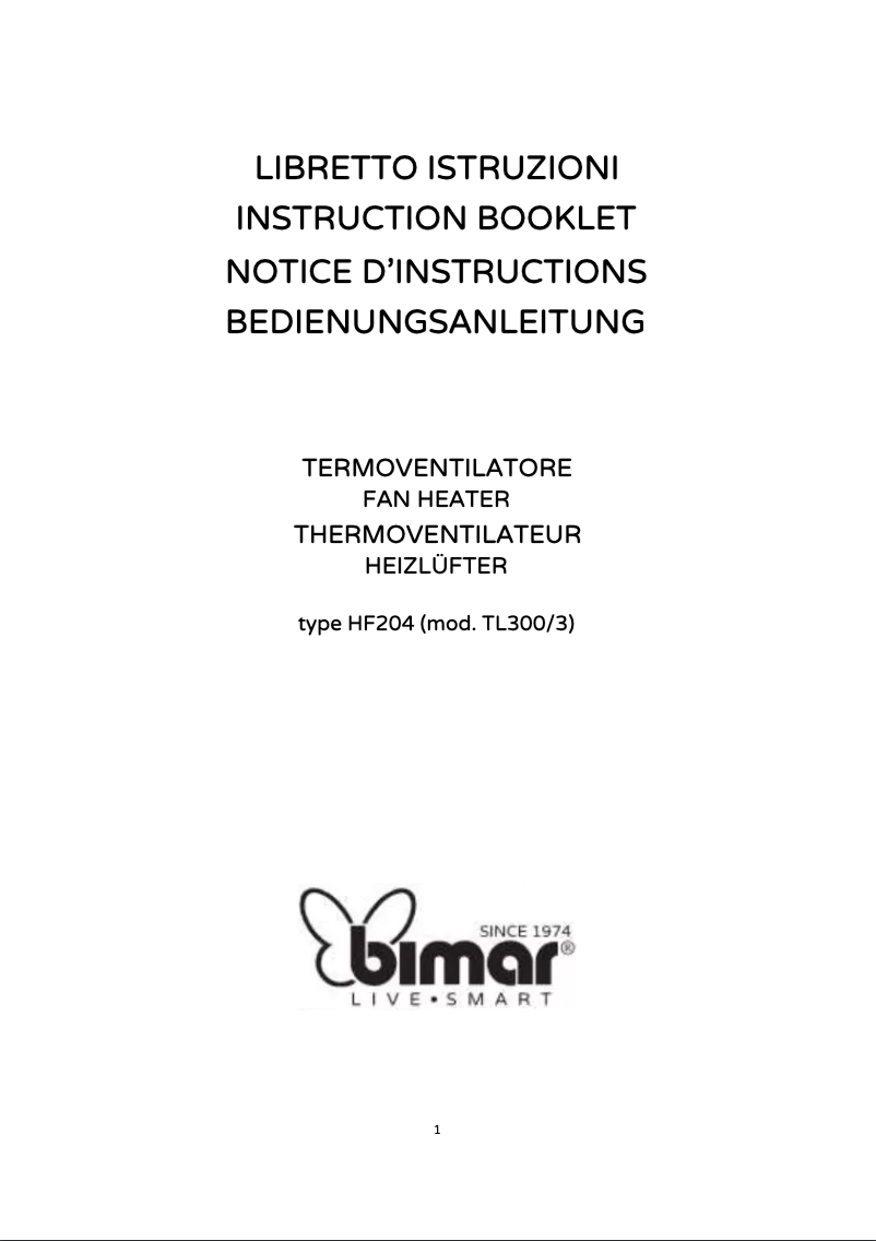 Image de la première page du manuel de l'appareil HF204