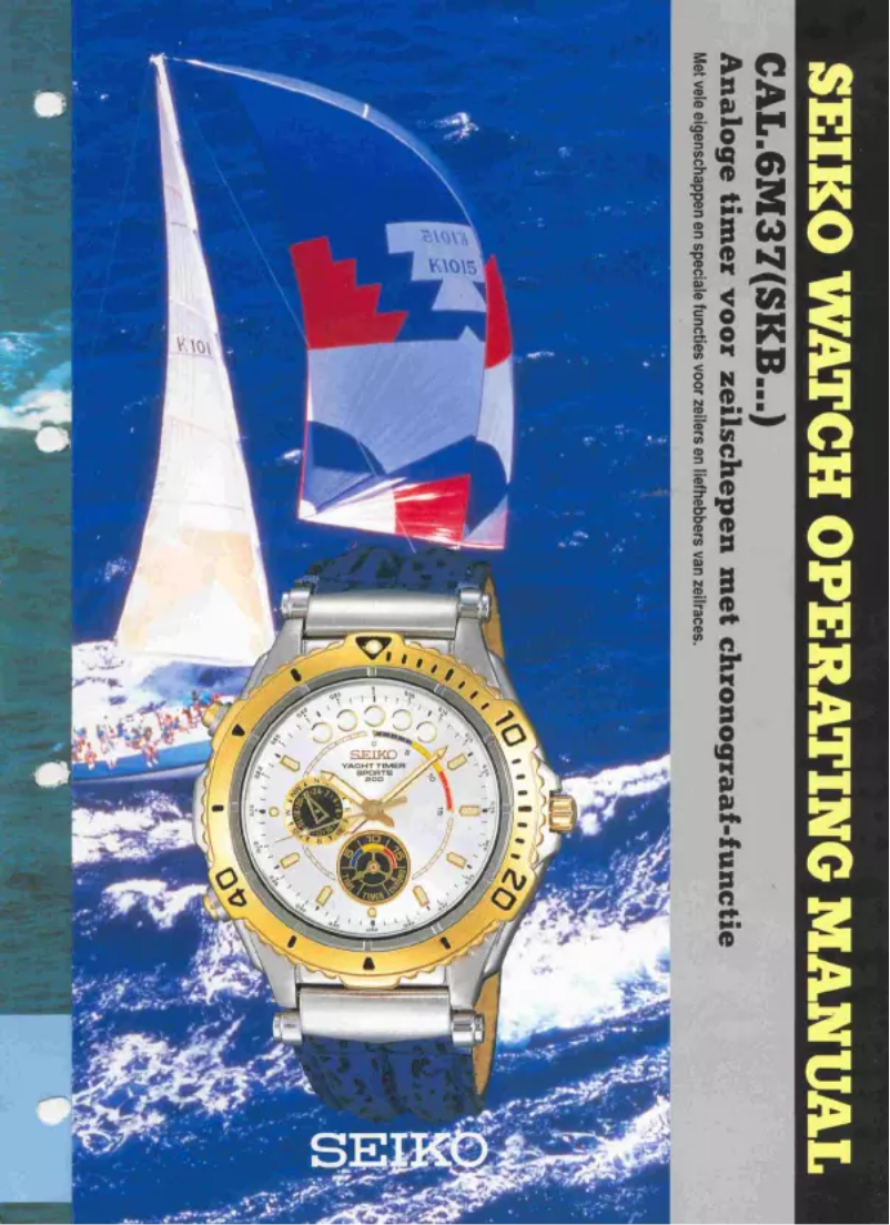 Page 1 de la notice Manuel utilisateur Seiko 6M37