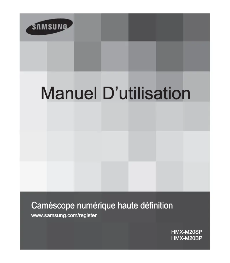 Page n°1 - Manuel utilisateur Samsung HMX-M20SP