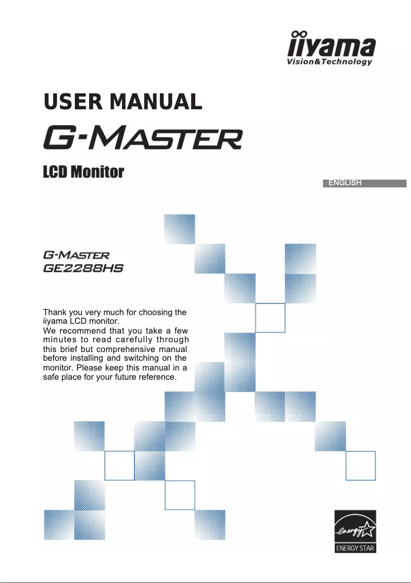 Image de la première page du manuel de l'appareil G-Master GE2288HS