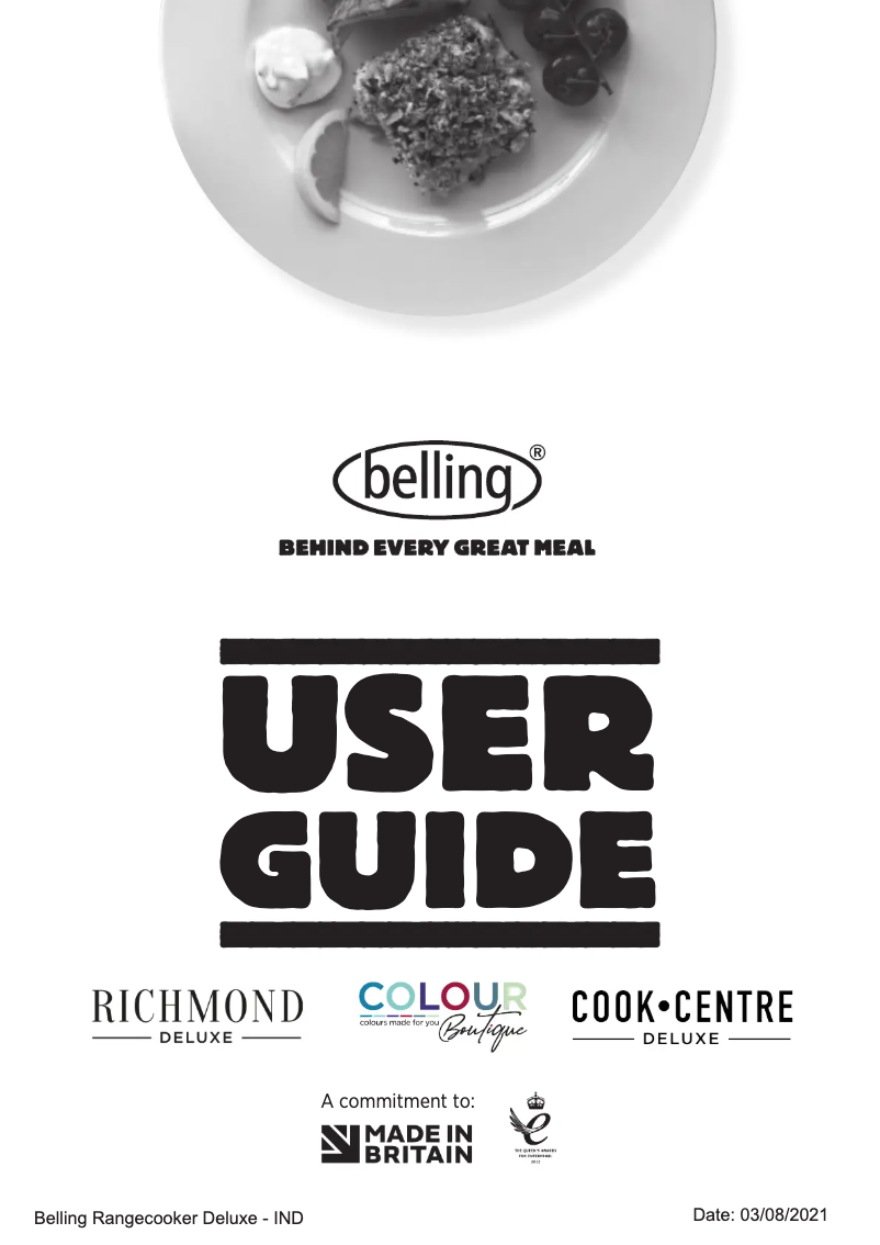 Page 1 de la notice Manuel utilisateur Belling BCC900ISS