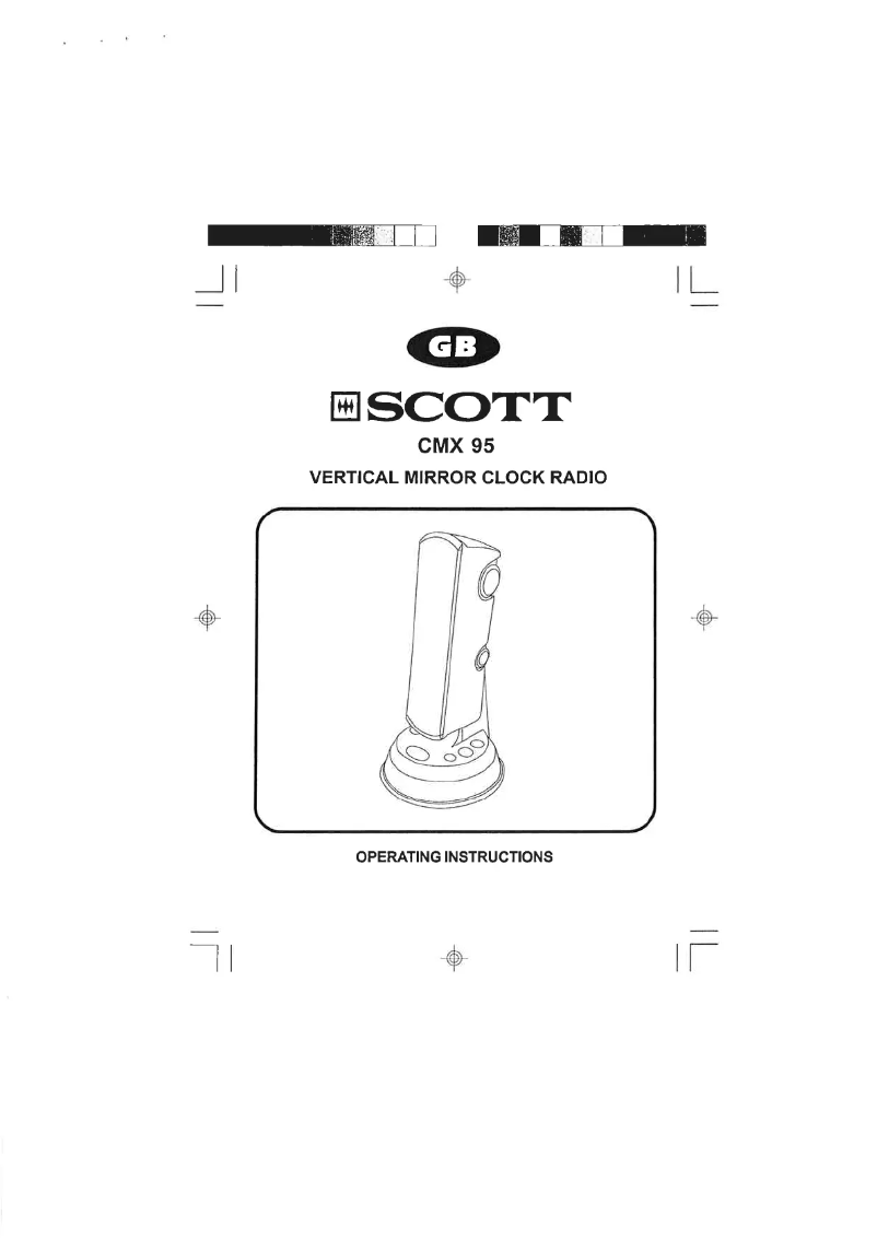 Page 1 de la notice Manuel utilisateur Scott CMX 95