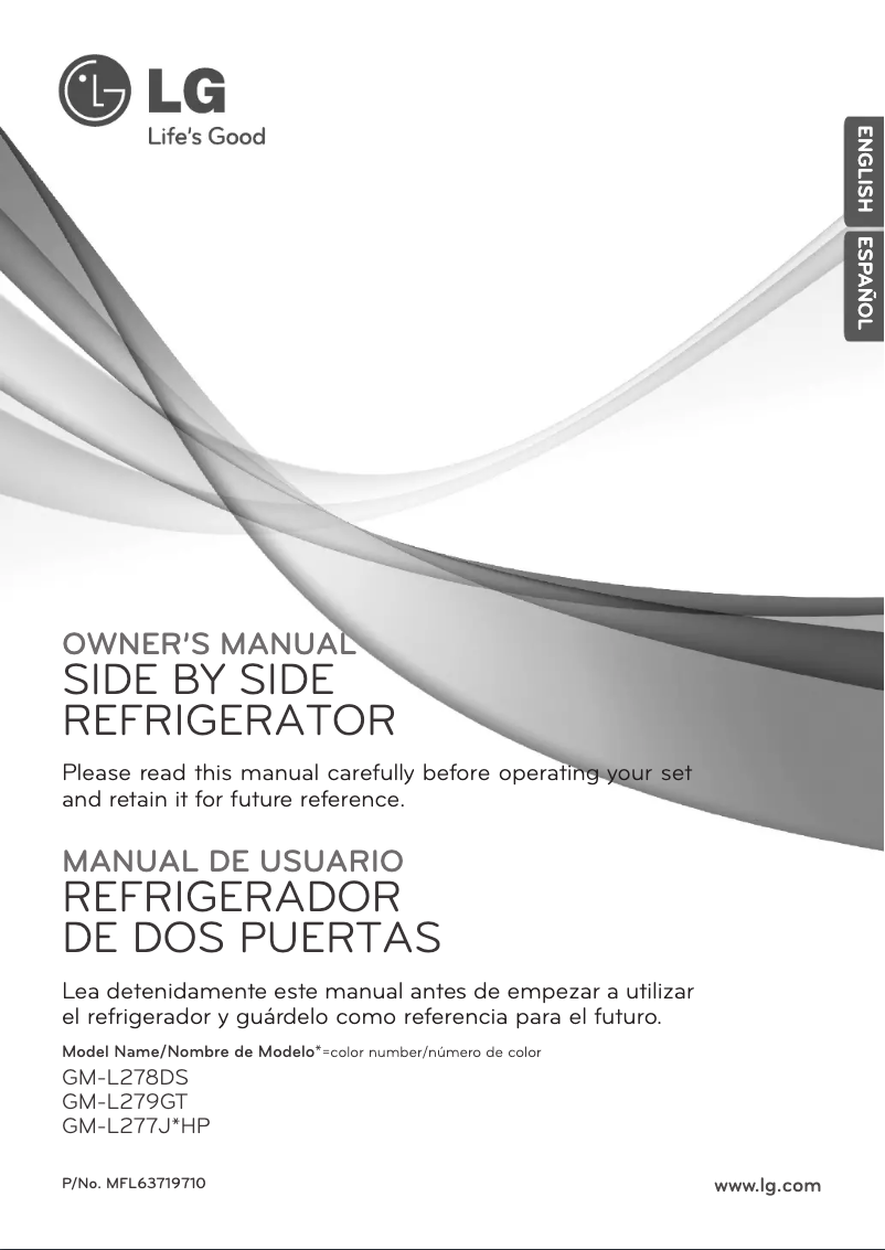 Imagen de la primera página del manual del dispositivo GM-L278DS