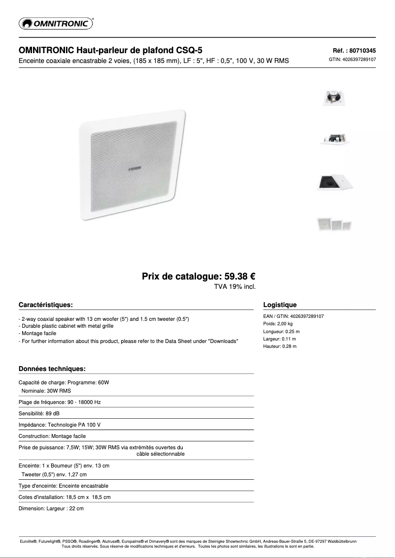 Image de la première page du manuel de l'appareil CSQ-5