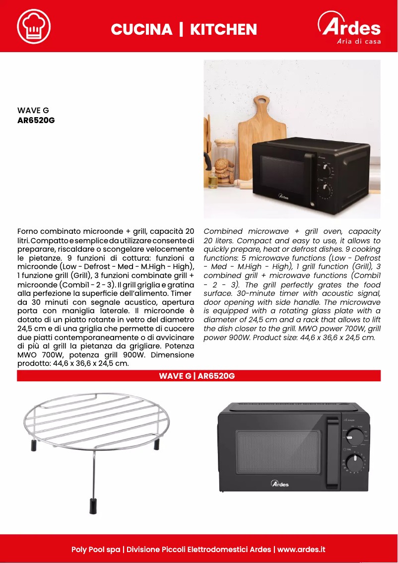 Page n°1 - Fiche technique Ardes AR6520G